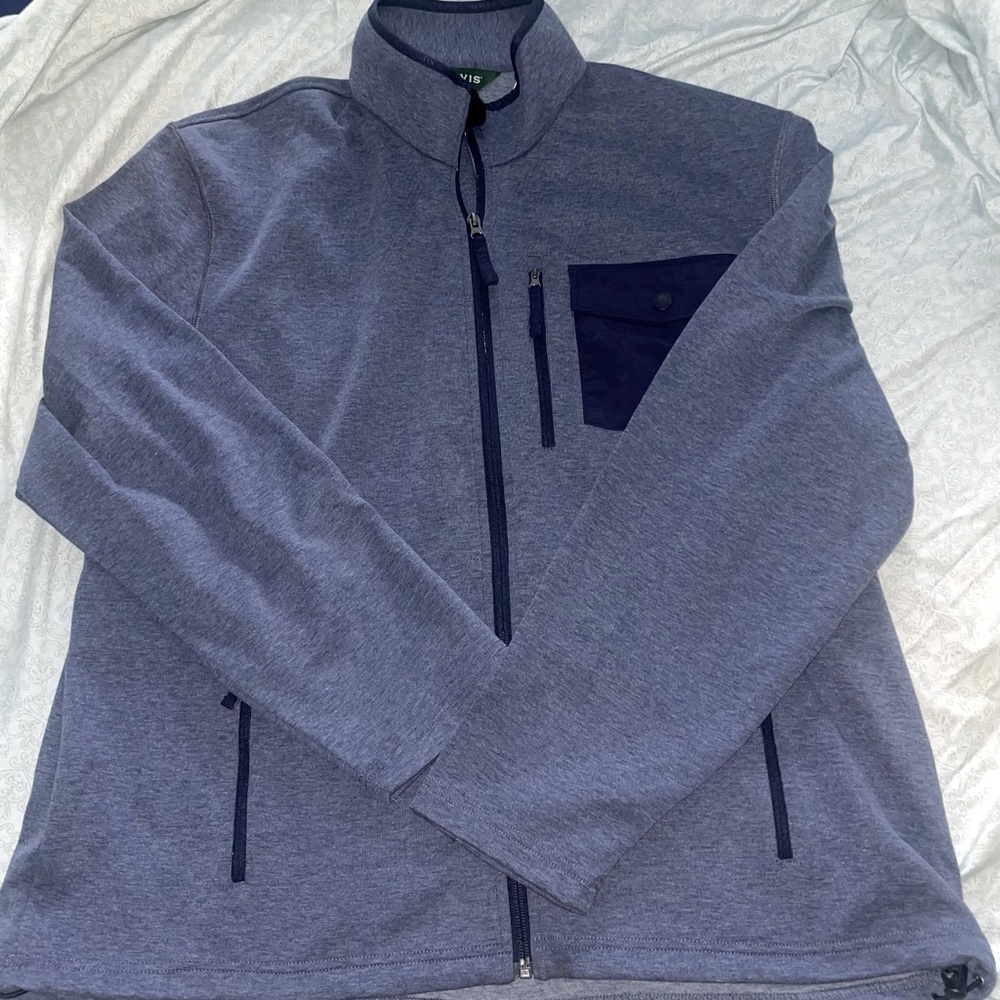 Orvis New with tags Flex Full Zip Up Jacket Pocket Sx XL Blue